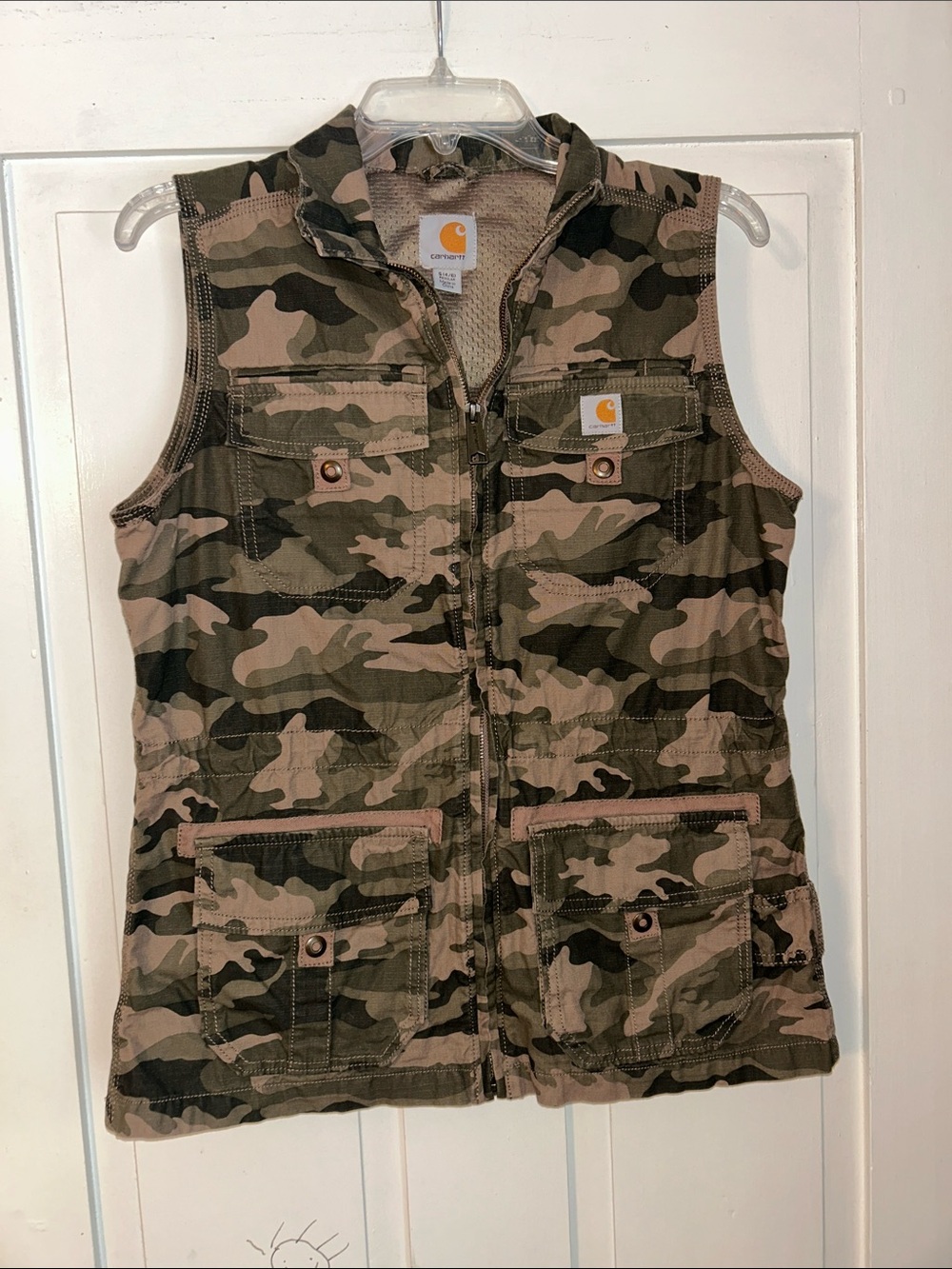 Carhartt Women’s Camouflage Utility Vest - Green/Brown Camo